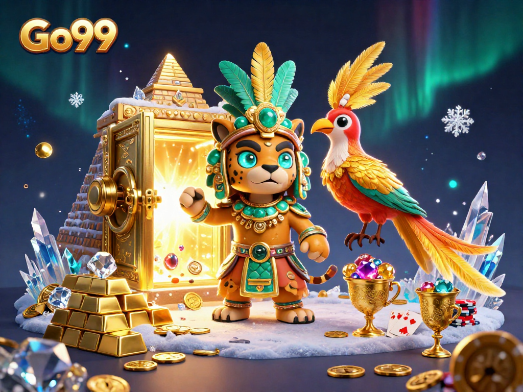 Experience thrilling Go99 moments with the jaguar priest in a vibrant casino setting.