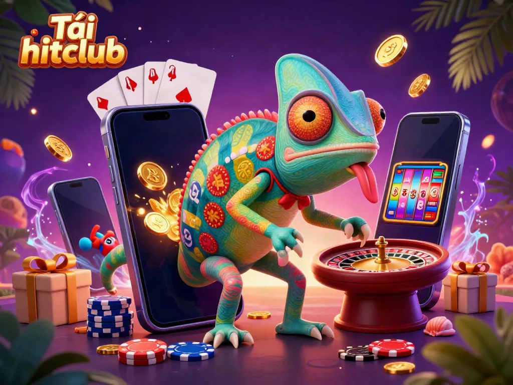 Engage in thrilling gameplay with Tải hitclub featuring a vibrant casino scene and dynamic elements.